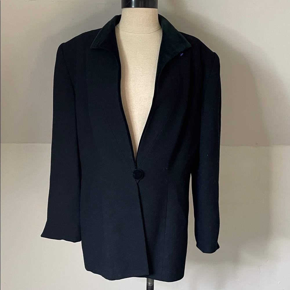 Dior Black Blazer with Velvet Collar
